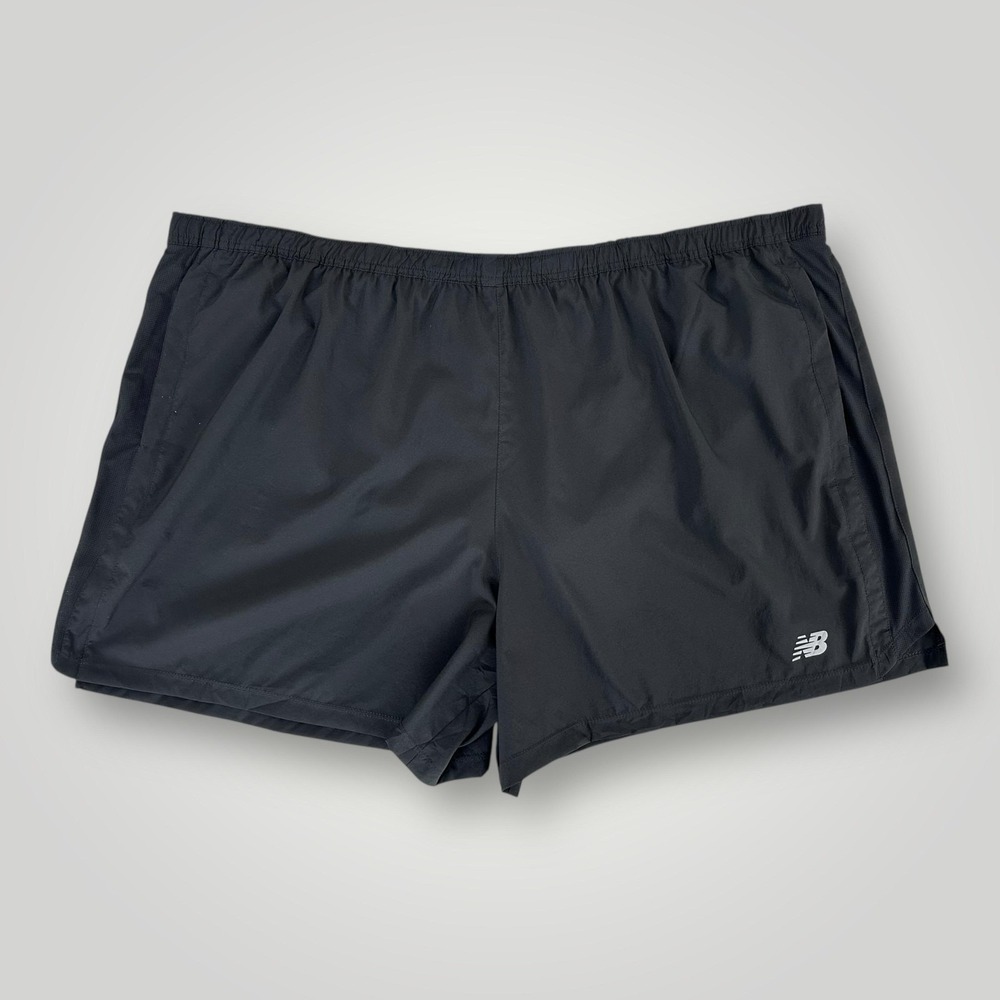 NEW New Balance Shorts Mens 4XL Black 5" Inseam Short Running Athletic NB Dry